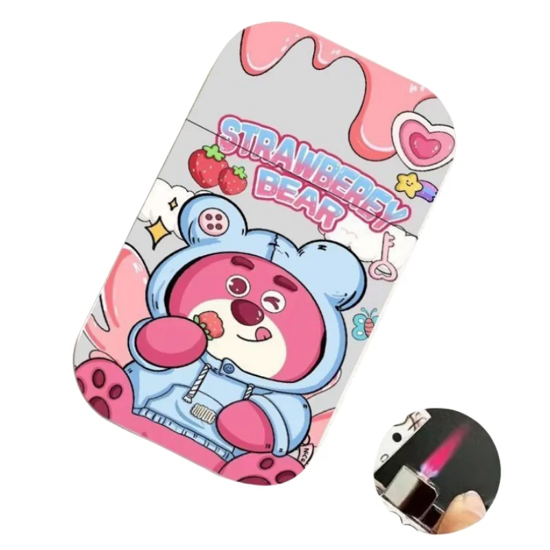 Disney Stitch Lotso Cartoon Kawaii Cute Windproof Lighter Personalized Creative Young People Bar Gift for Boyfriend Wholesale