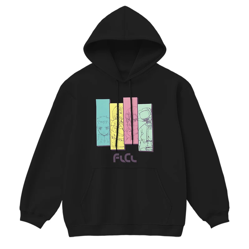 FLCL Fooly Cooly Naota Nandaba Mamimi Samejima Anna Хлопковая толстовка в стиле Харадзюку FLCL Fooly Cooly Naota Nandaba Mamimi Samejima Anna Хлопковая толстовка в стиле Харадзюку