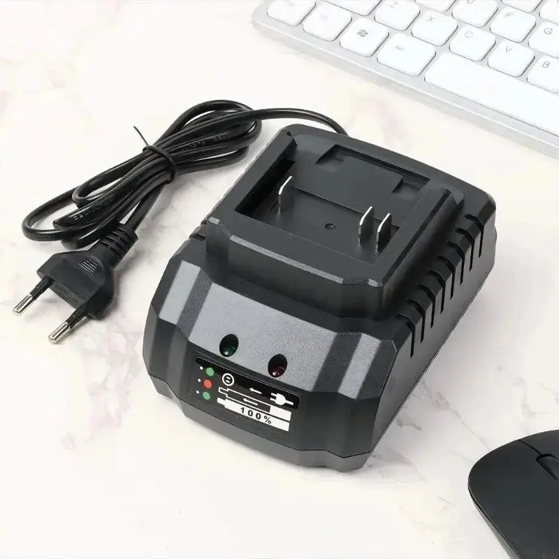 H58C Universal 21V Electric Cordless Power Tool Lithium Baterai Chargers Basis dengan Penggantian Indikator LED Efisiensi Tinggi