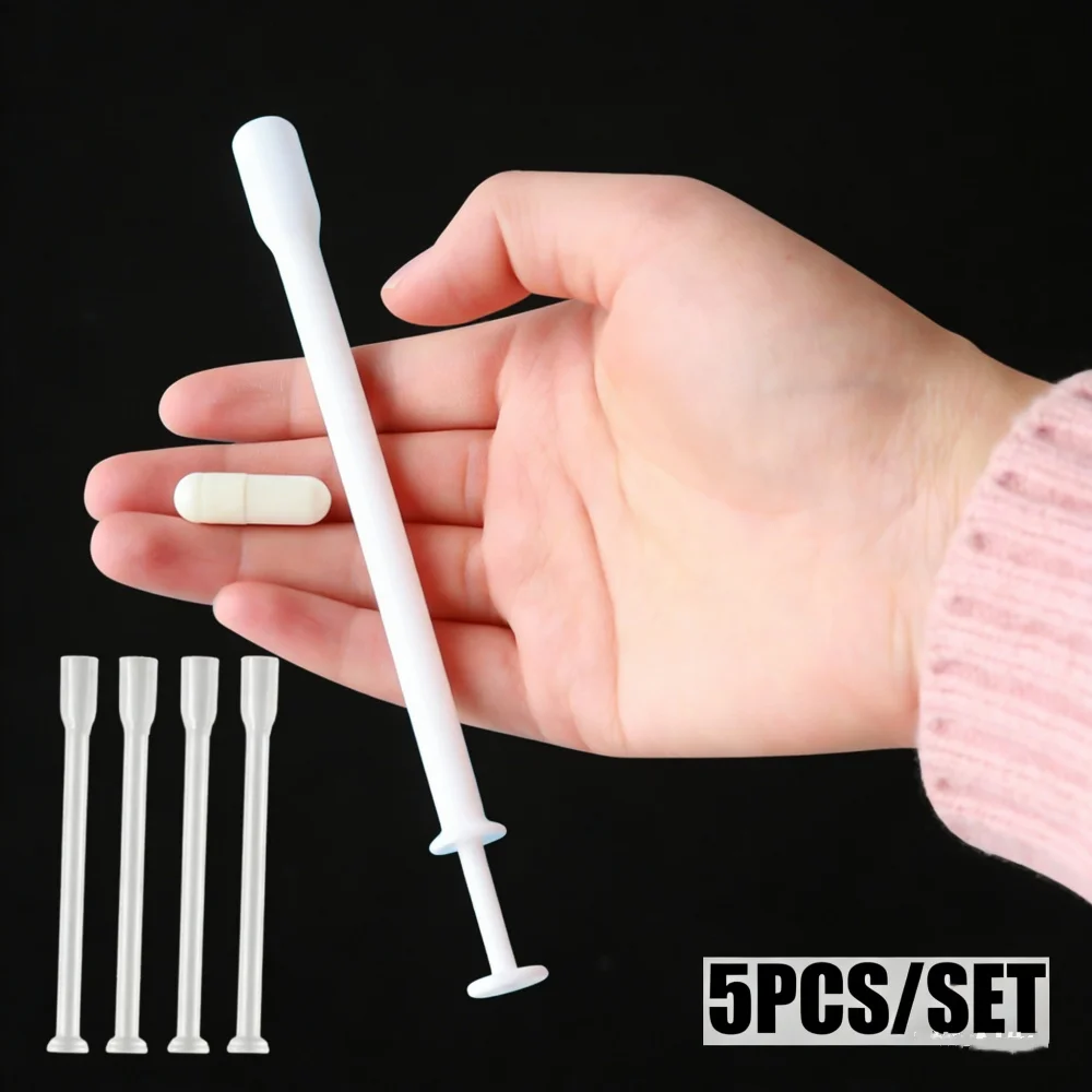 5pcs Vaginal Applicator Lubricant Injector Syringe Lube Disposable Anal Nasal Cavity Applicator Launcher Butt Plug Health Care