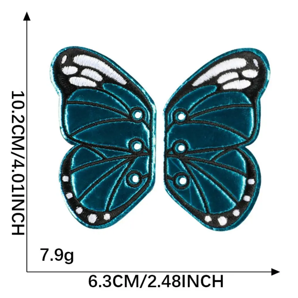 Butterfly Shape Butterfly Wing Charms Multi-Color Detachable DIY Shoe Ornaments Versatile Fabric Shoe Accessories
