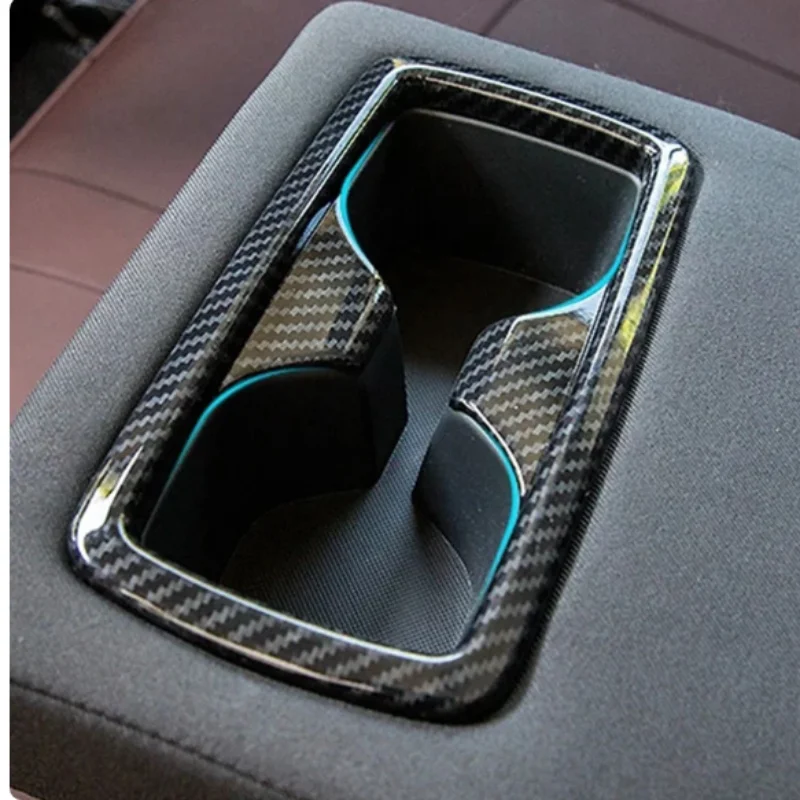 

For Toyota Venza/Harrier 2021 2022 2023 2024 ABS/ Car Rear Seat Armrest Cup Holder Trim Frame Cover Interior Accessories