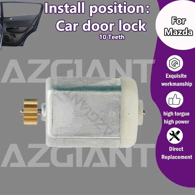 

For Mazda Protege5 2000 2001 2002 2003 Car Door Lock Actuator 12V 10 Teeth copper gear Motor interior replacement spare parts