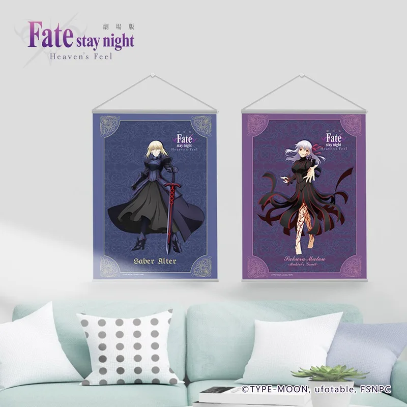 

Fate Stay Night Heaven's Feel Matou Sakura Saber Alter Китай Официальная авторизация Подвесные фотографии Настенное украшение