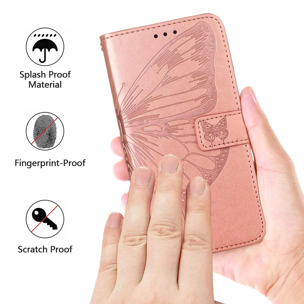 Infinix Smart 8 Case Butterfly Flip Wallet Book Cover for Coque Infinix Smart 8 Pro Smart 7 Plus Leather Protective Phone Case