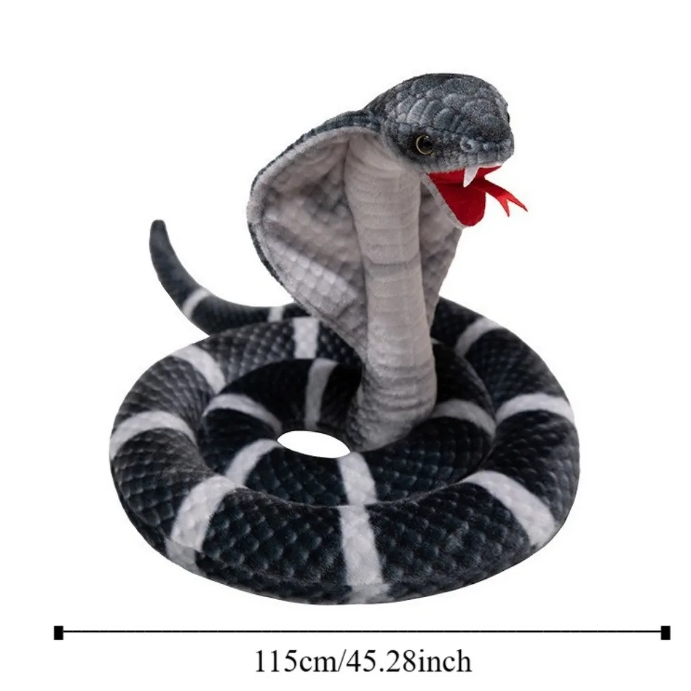 Pequeño serpiente, juguete de peluche de serpiente simulada, Cobra Artificial, año del serpiente, juguete de peluche, muñeco de peluche de serpiente realista de dibujos animados