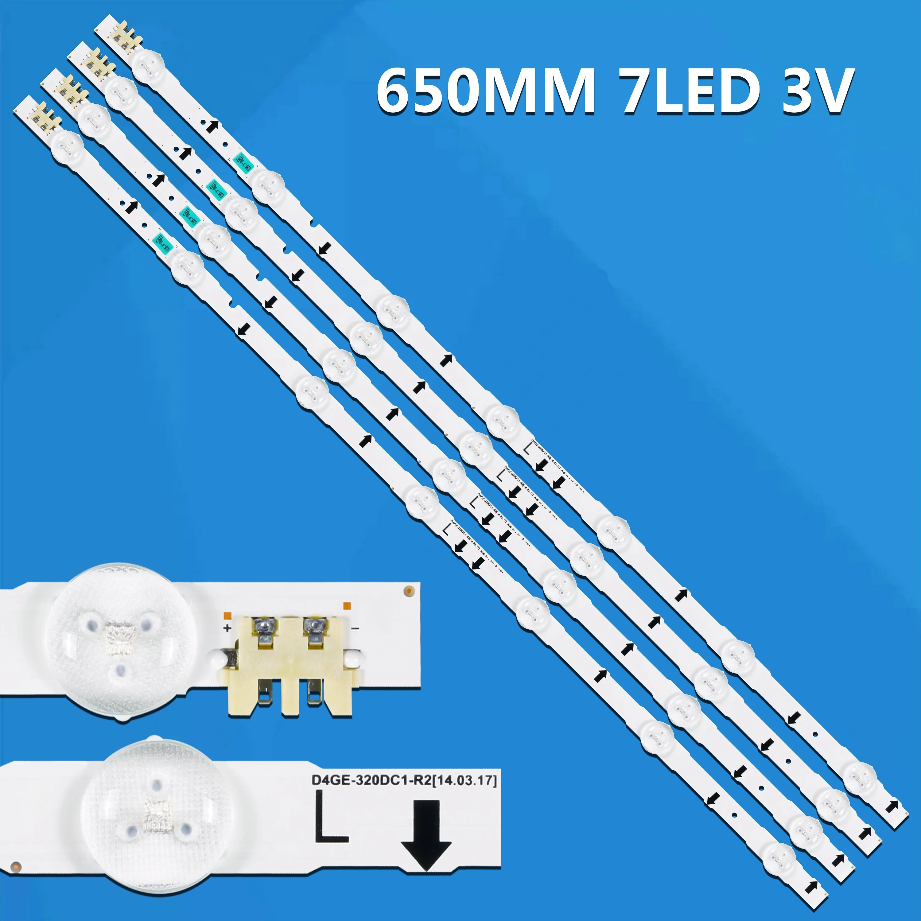 1/5/10kits LED Backlight strip UE32H5000 UE32H5500 UE32J6202 UE32J5100 UE32H6200 UA32H5500AJ GH032BGA-B2 UE32H6410AU UE32J6202AK