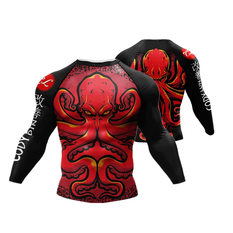 Cody Lundin Rash Guard Jiu Jitsu Rashguard Manto UV Protected T-shirt for Men Boxy Tee No Gi Bjj MMA Equipment Custom Jersey