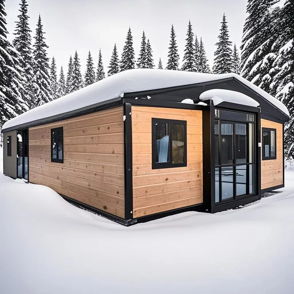 Efficient Container House 20/30/40ft Expandable Folding Modular Home 3 Bed 1 Bath Kitchen Balcony Waterproof Steel