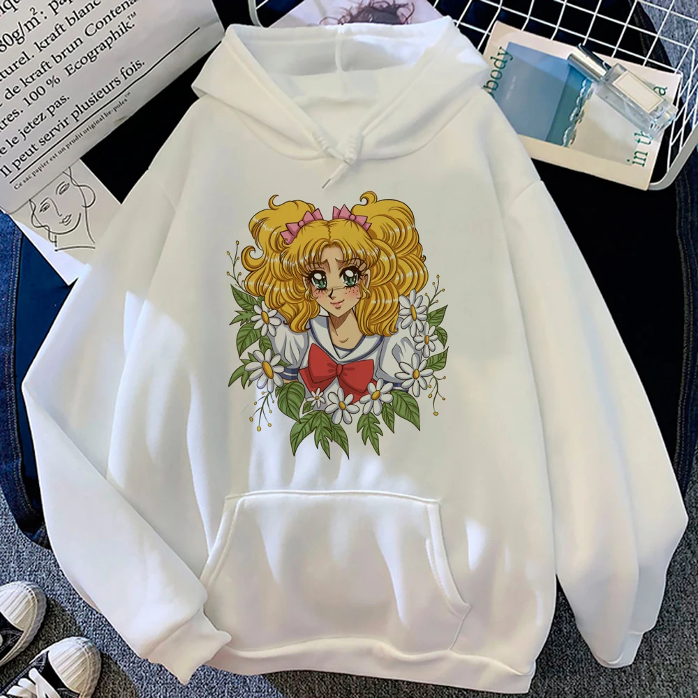 

Candy Candy Anime hoodies women long sleeve top anime Korean style sweatshirts female harajuku Hood