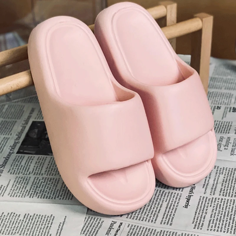 2025 جديد الصيف جودة عالية إيفا لينة سميكة سوليد النعال المرأة ملابس عصرية النعال المنزل المنزل الصنادل أحذية الشاطئ الرجالية #6