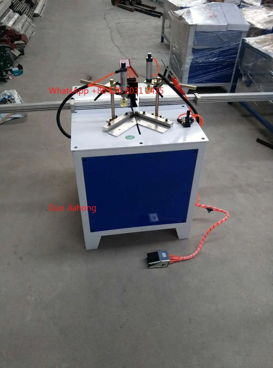 

Simple Aluminum Cutting Machine 90 Degree 45 Degree Cutting Machine With Feeding Rack Digital Length Indicator