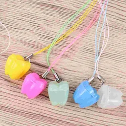 5PCS Teeth Storage Box Lovely Baby Deciduous Tooth Organizer with Necklace Case Gift for Kids (Mixed Color)