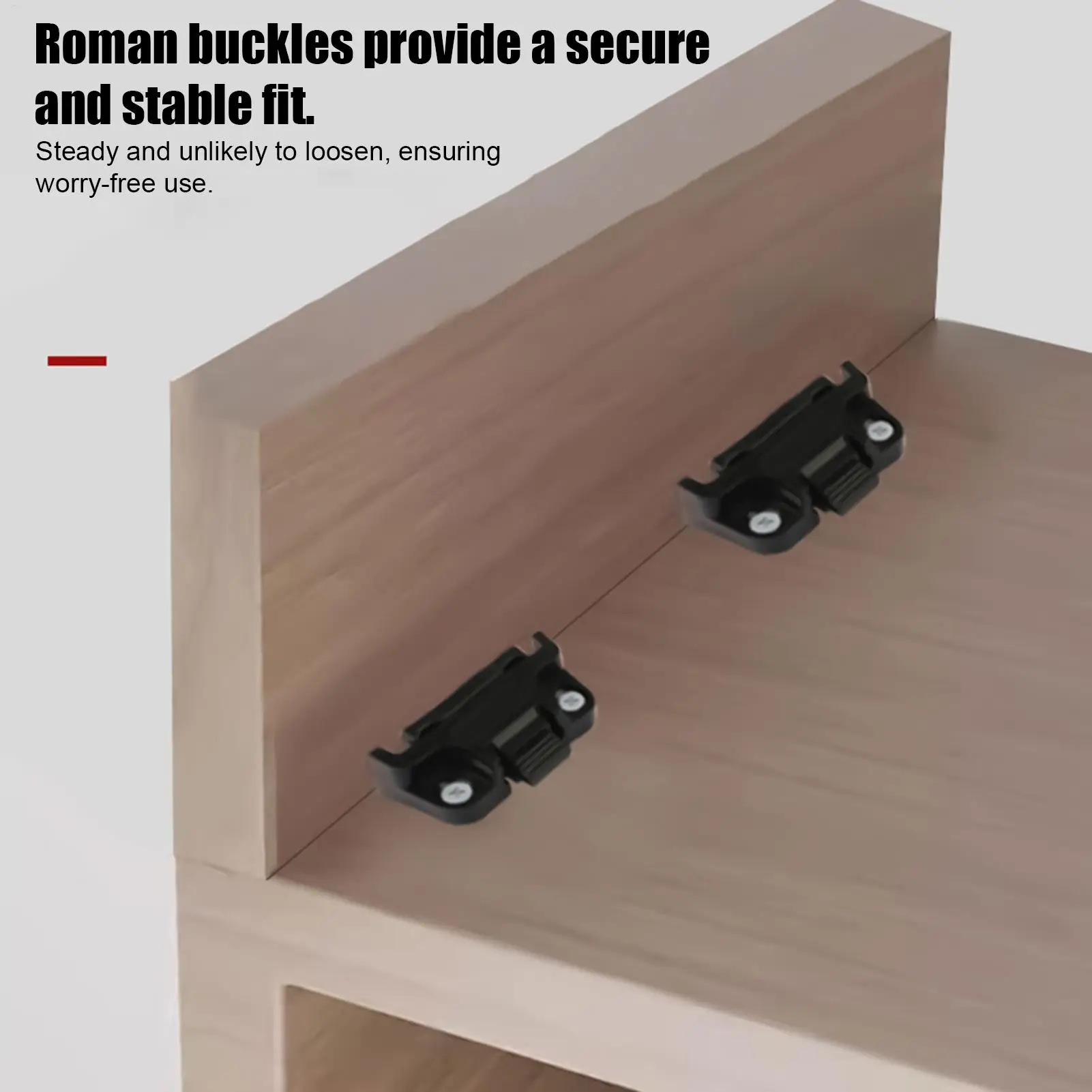 Roman Column Connector Adjustable Joining Fixing Clip 10-Piece Panel Fastener Furniture Connecting for Wardrobe Kitchen Cabinet