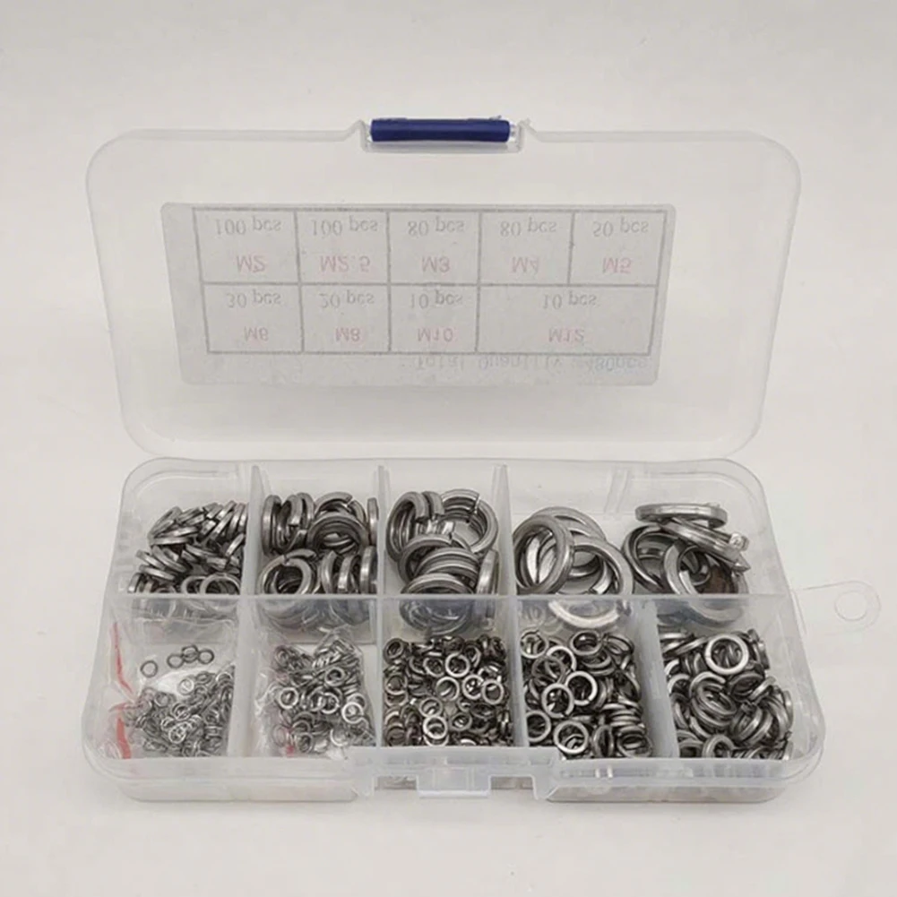 480 Stück Edelstahl M2-M12 Federscheibe Kombination Öffnungsfeder Stück für Elektronik-Hardware