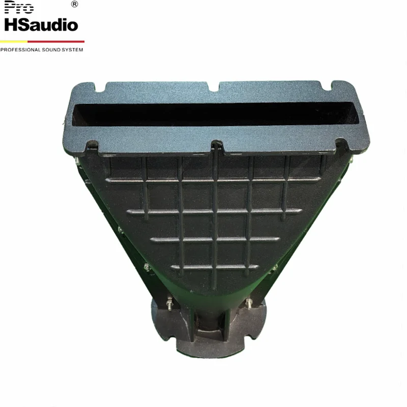 Trompa de alumínio do alto-falante Line Array profissional, tamanho: 203L * 80W * H245MM. Garganta: 2 polegadas