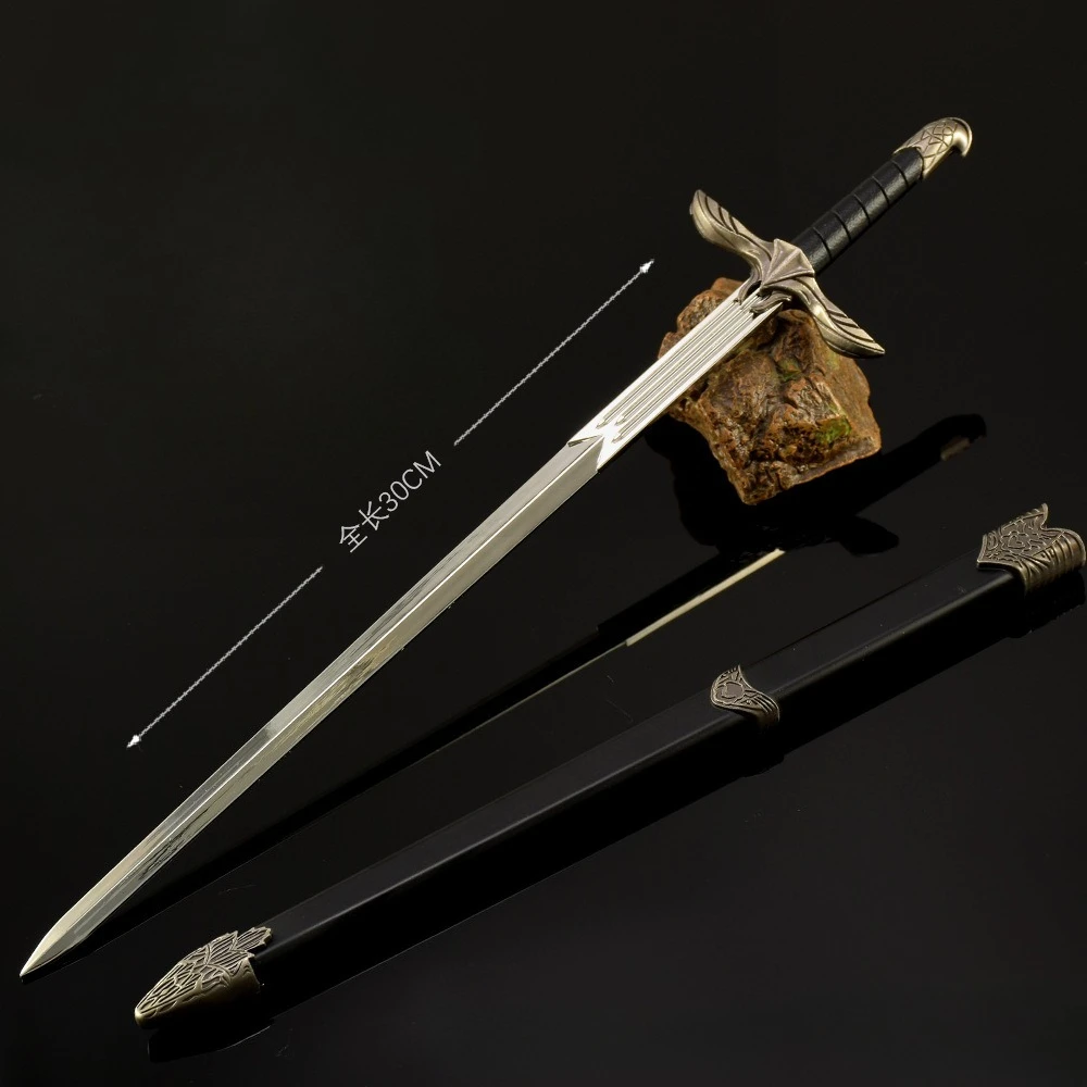 30 cm Assassin Game Perifere Zwaard van De Altai Wapen Middeleeuwse Midden-aarde Metalen Katana Samurai Zwaard Ornamenten Ambachten Geschenken
