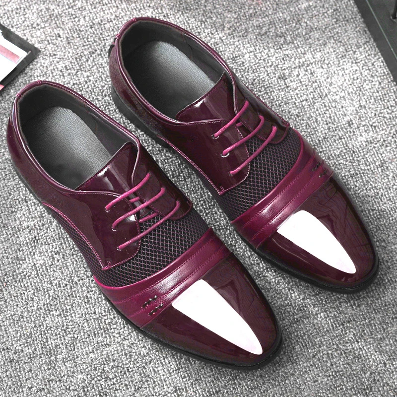 Men's Dress Shoes Pointed Toe Mens Business Shoe Luxury Slip on Party Shoes High Quality Classic Men Shoes Fashion Zapatillas