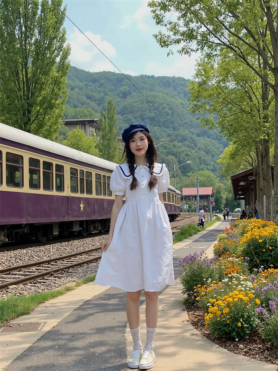 Sommerkleider für Damen 2025, lässig, Basics, täglich, plissiert, handgefaltet, gerüscht, Rüschen, Rüschen, gerafft, Smockstern, gestuft, gestapelt