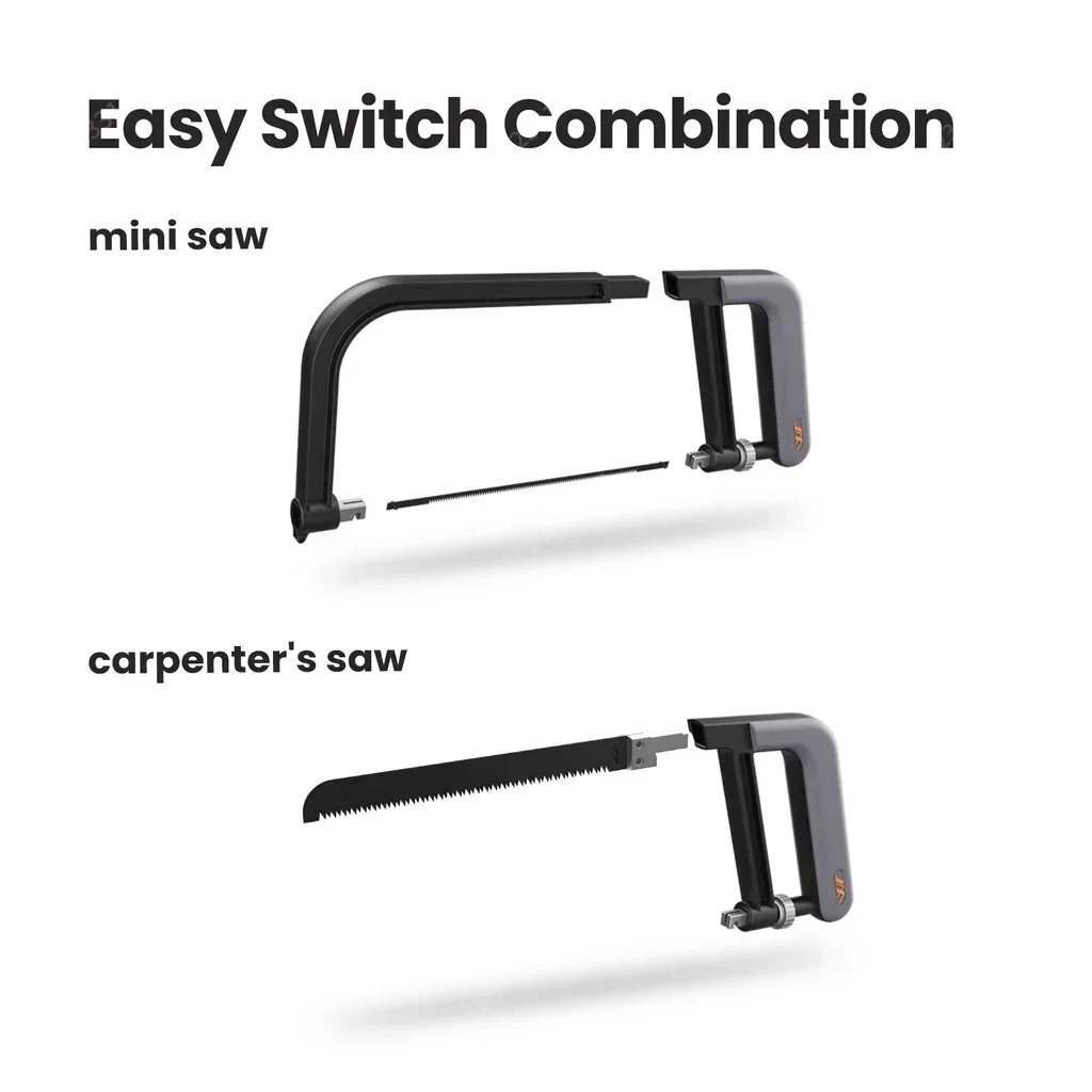 JIMIHOME 15 in 1 Multifunctional Hand Saw Set Mini Cutting Tool Universal Hardware Toolbox for Wood and Ceramic Cutting