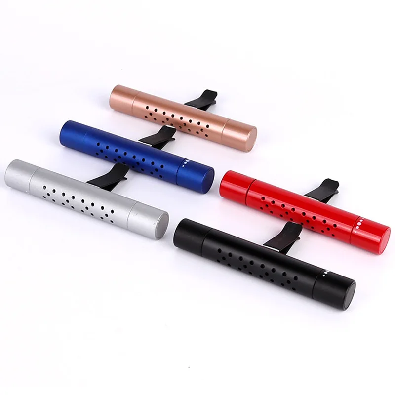 Car Diffuser Car Fragrance Vent Clip Cylindrical Essential Oil Car Diffuser Vent Clip for Auto Office Kitche