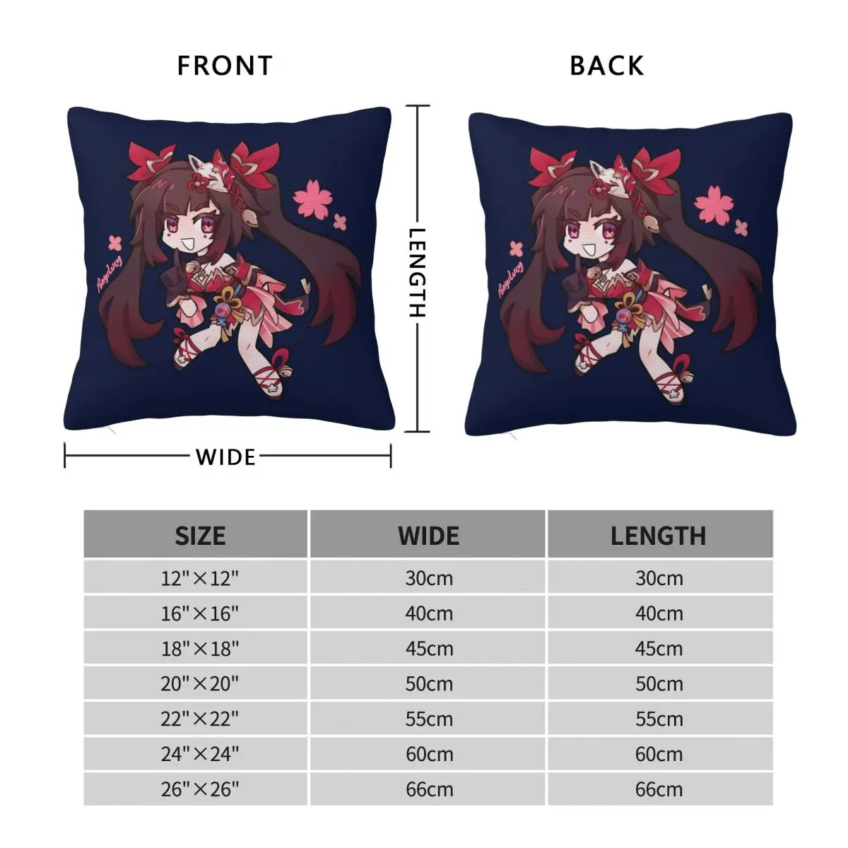 Sparkle Chibi Honkai Star Rail Square Pillowcase Polyester Linen Velvet Creative Zip Decorative Car Cushion Cover 18