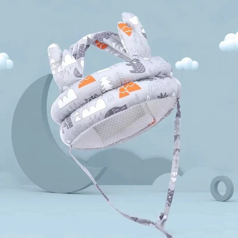 

Защитный головной убор, детский защитный шлем, 1 шт., защитная шапка для головы, регулируемая шапка для прогулок для малышей