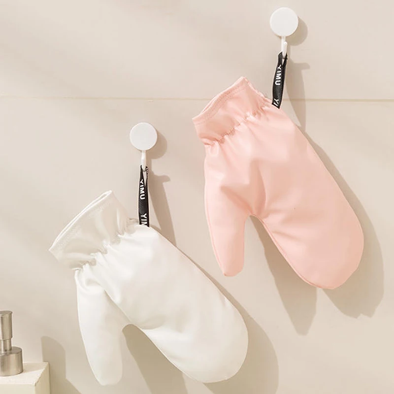 ● سطح جلدي لوشن الجسم موس قفاز مع الإبهام دباغة ذاتية على الوجهين يمنع لزجة الأيدي قضيب سريع الجفاف ميت #1