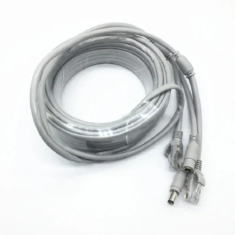 Cable Cord, Cat5e, Ethernet Network LAN Cable, DC Power Cable, For CCTV Concatenon, POE IP Camera System, Internet, PC Computer