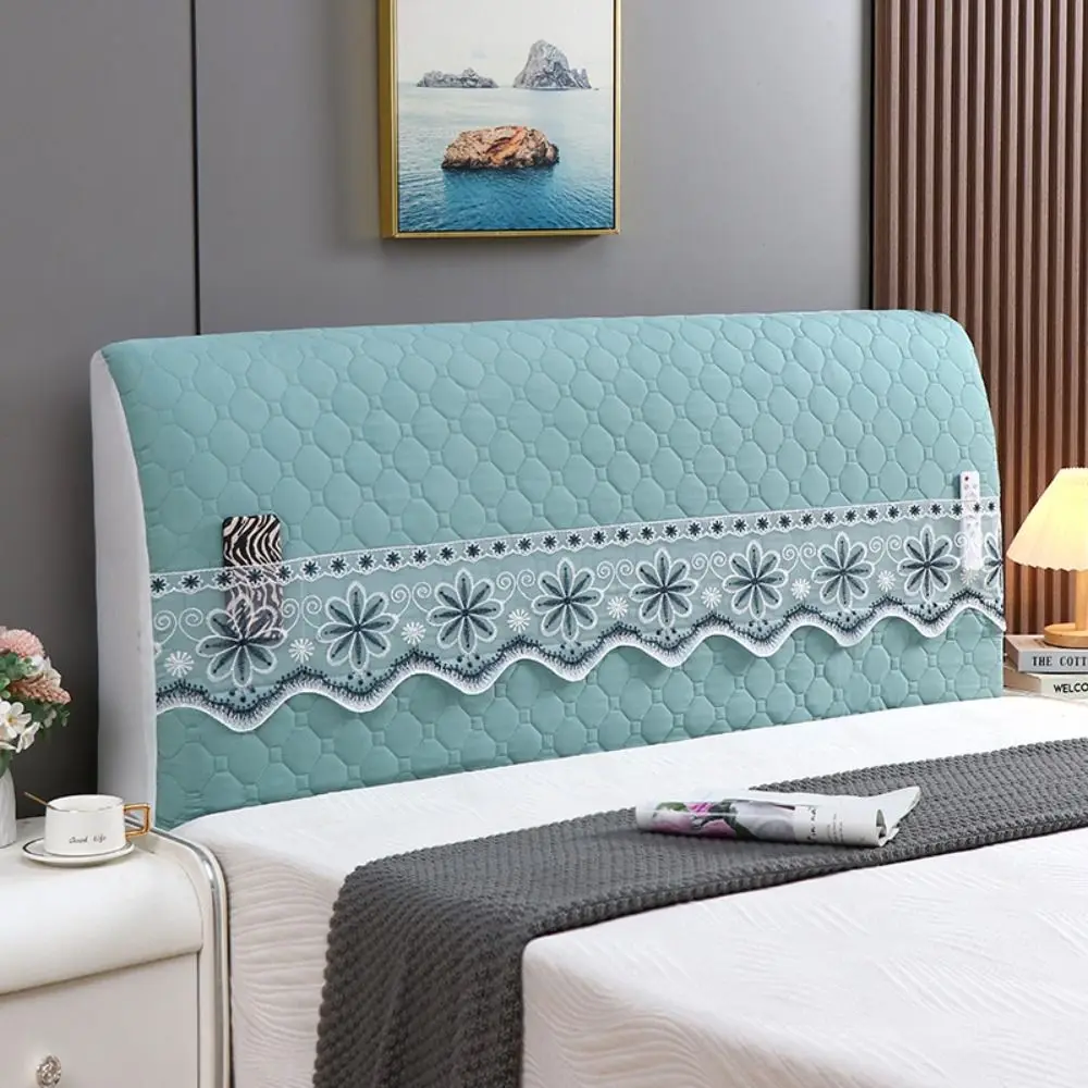 Elastic Anti-Collision Bed Head Cover All-inclusive Luxury Soft Bedside Dust Cover Thickened Detachable Bedside Protector Cover