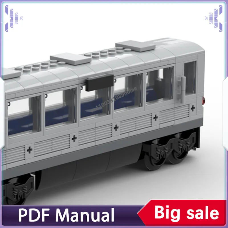 374pcs MOC Subway Train Scene Super Heroes Marvelled Spider Manned Model Building Blocks Construction Toys Christmas Gifts view 4