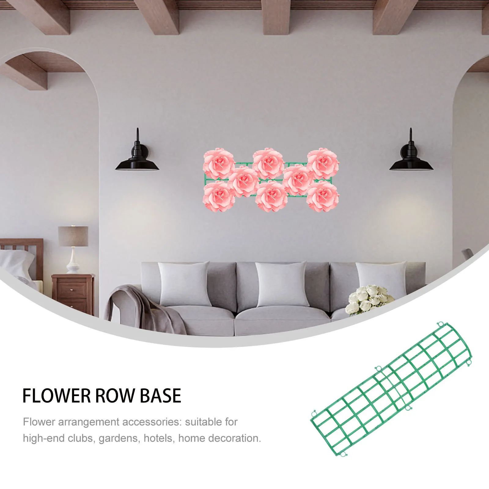 

6pcs Arrangement Bases Reusable Plastic Frames Durable Rustproof Wedding Wall Frames Flower Arranging Holder Flower Shelf Diy