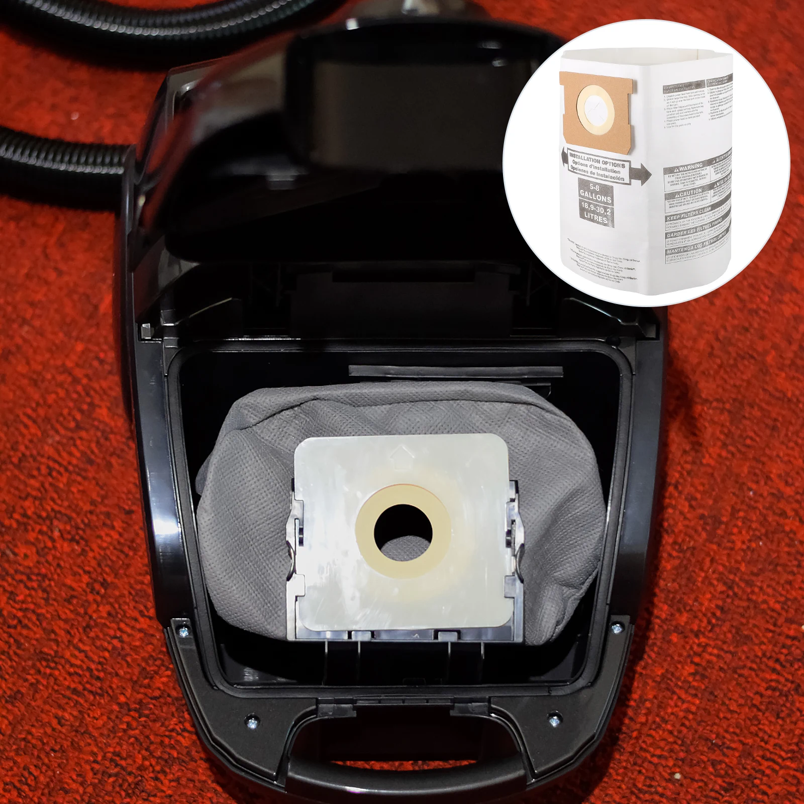 

5 Pcs Non-woven Dust Bags for Vacuum Cleaner Accessories 5-8 Gallons Compatible Filter Replacements Collector