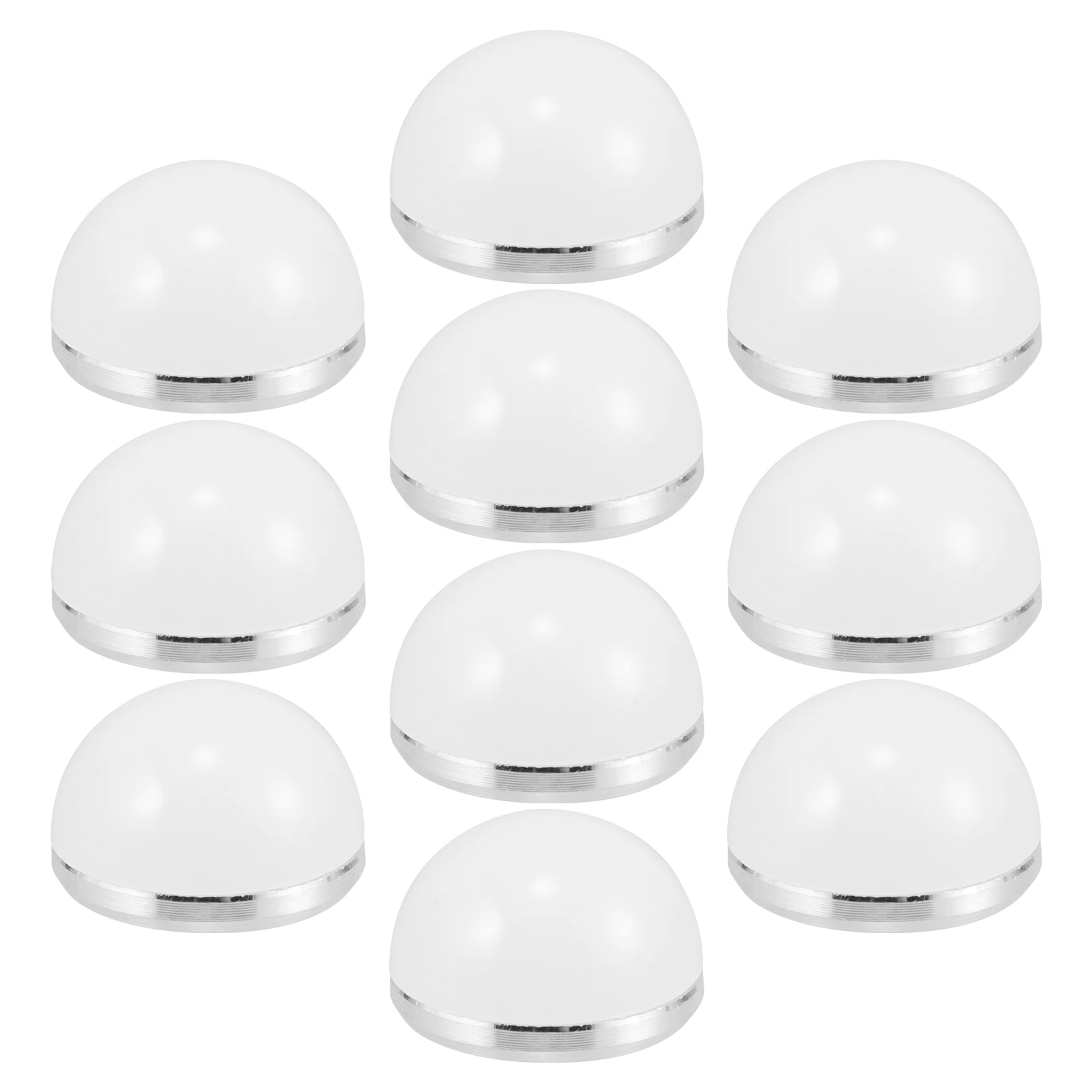 

10Pcs Elegant Design Hemispherical Led Bulb Cover Makeup Mirror Lampshade Gentle Lighting Enhanced Illumination Versatile Use