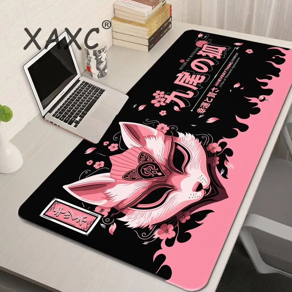 Fox Pink Mouse Pad XXL Mousepads Mouse Gamer Gaming Mouse Pads 80x30cm Large Computer Keyboard Mouse Mat Kawaii Desk Mats diy