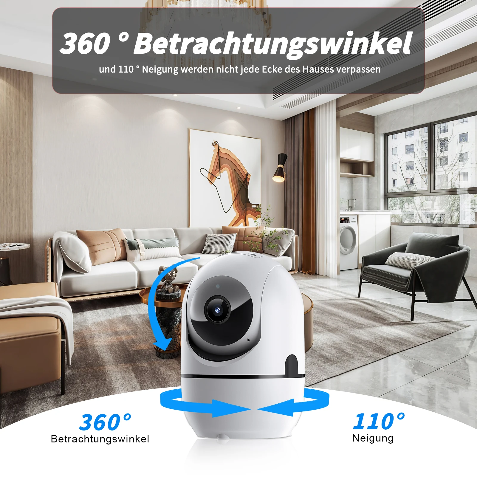 WESECUU 1080P HD Home Security Cameras Security Protection Indoor Wireless WIFI MINI Camera 2.4G Wi-Fi Two-Way Talk