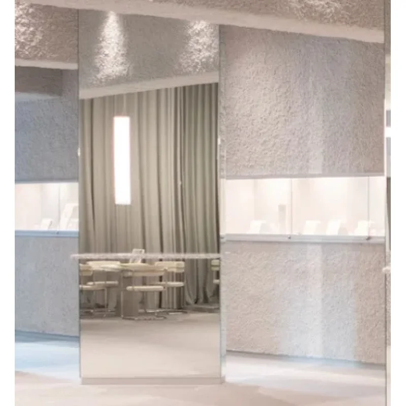 custom.Minimalist Terrazzo LED Lit Jewelry Reception Desk & Wall Display Set High-End Custom Design Luxury Boutique