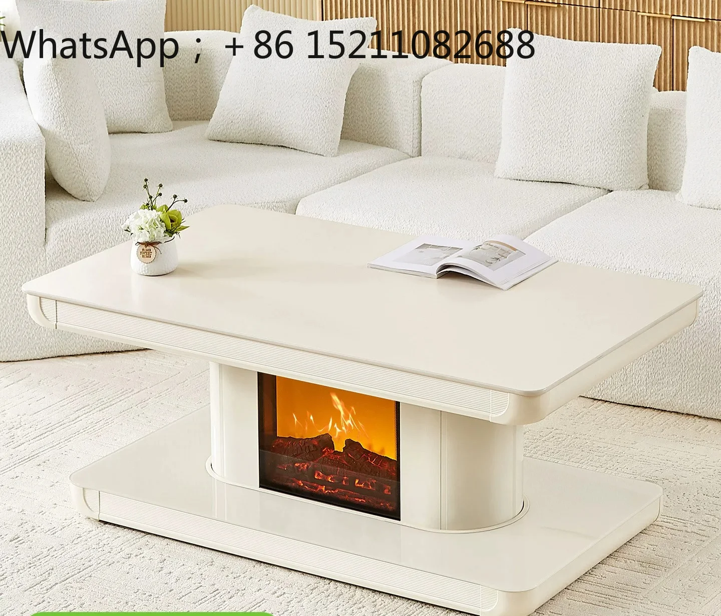 SCY rectangular electric heating roasting table roasting stove tea table one-piece lifting household heating table