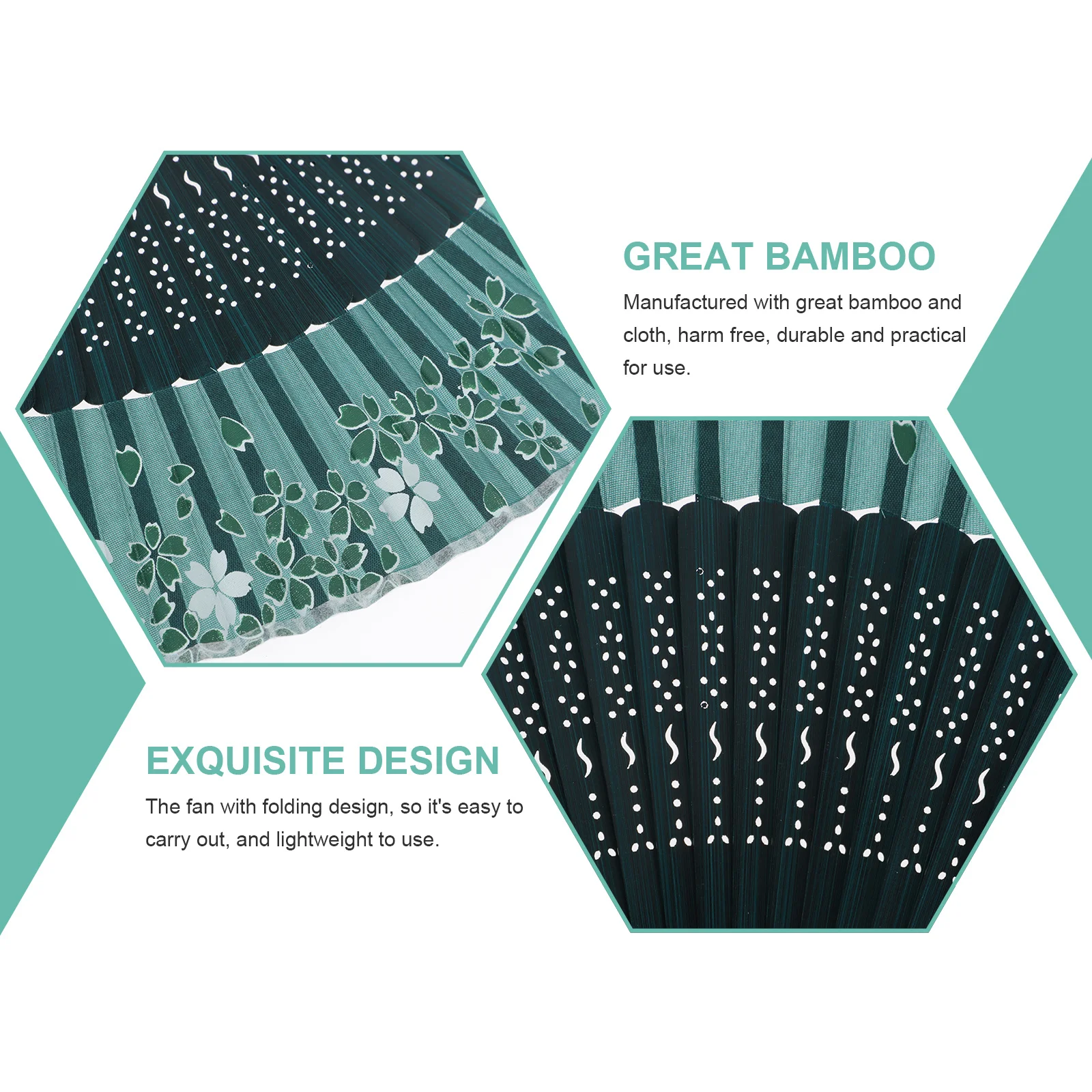 

Bamboo Folding Fan Handheld Retro Chic Decorative Fan for Women Foldable Chinese Style Dance Prop Vintage Tassel Elegant