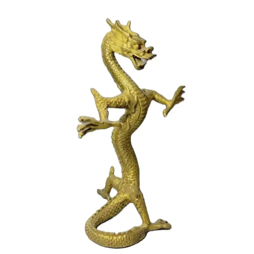 Pure copper station dragon ornaments for home decoration