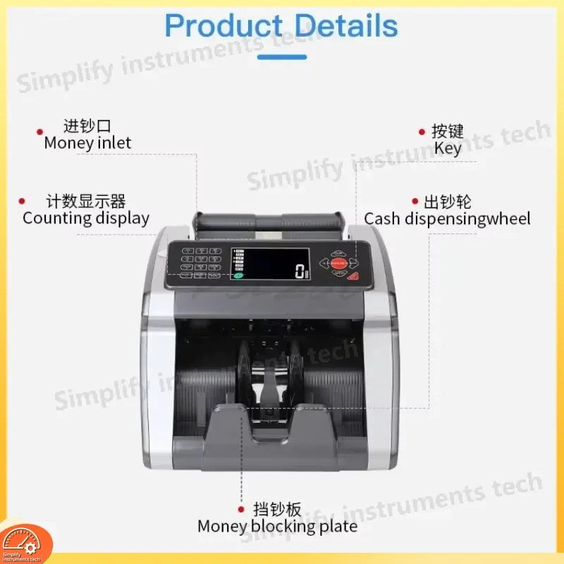 Multi Country Currency Counter Fast Accurate Smooth Counting No Jamming Commercial Bill Counter for USD EUR GBP JPY