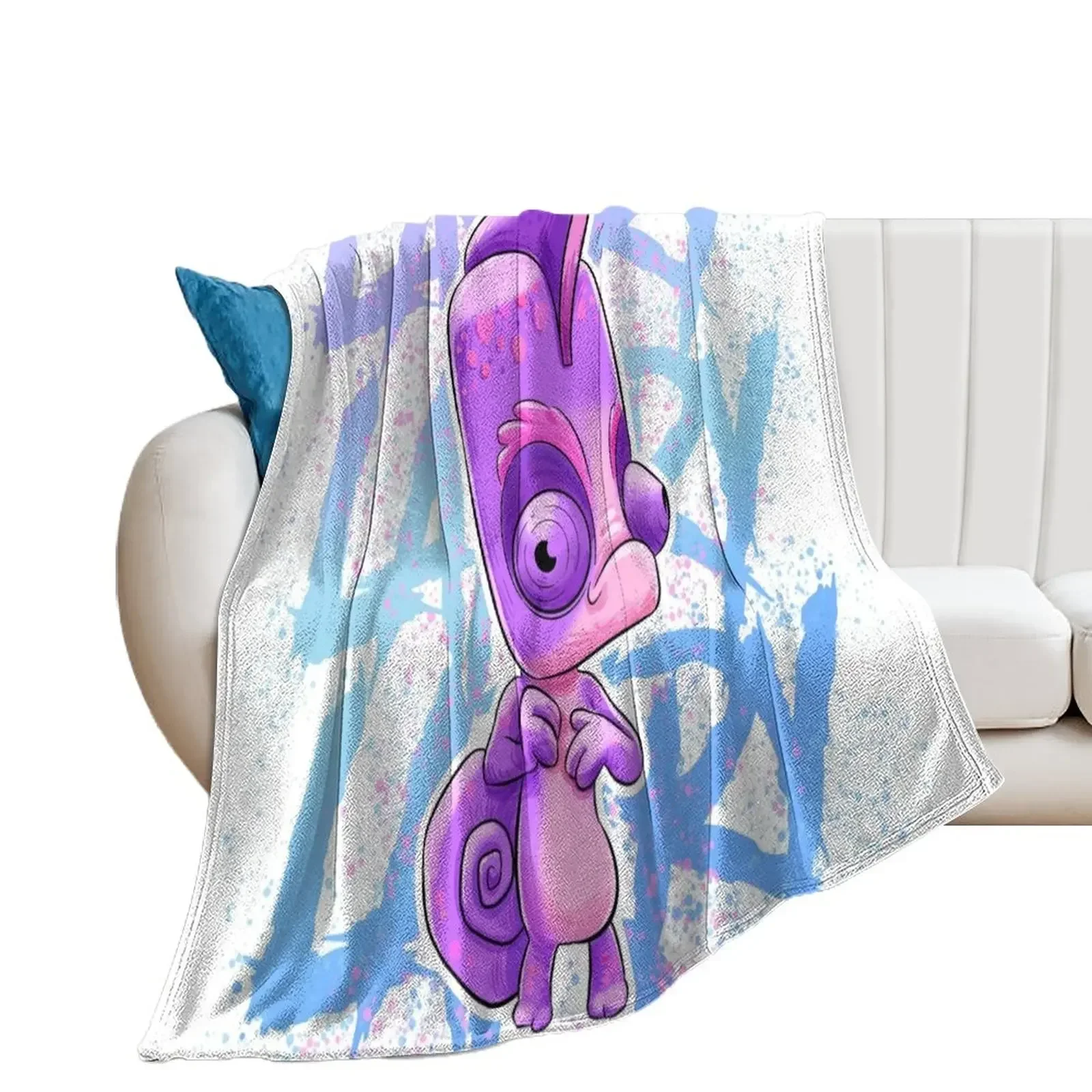 ZOOBA Larry The Cameleon Throw Blanket Quilt Summer Blankets