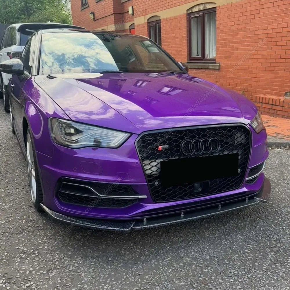 

For Audi A3 S-Line S3 8V Standard TDI TFSI 2013-2016 Pre-Facelift Body Kit Car Front Bumper Lip Spoiler Splitter Diffuser Tuning