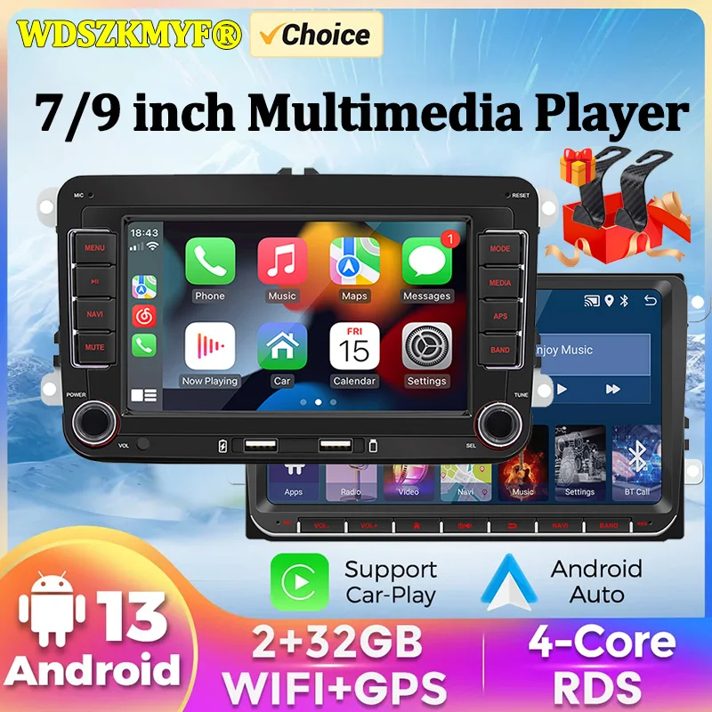 

7/9inch Car Radio Android Carpla Autoradio GPS 2DIN Multimedia Player Smart car systems For VW Golf Touran Passat Jetta MK5 MK6