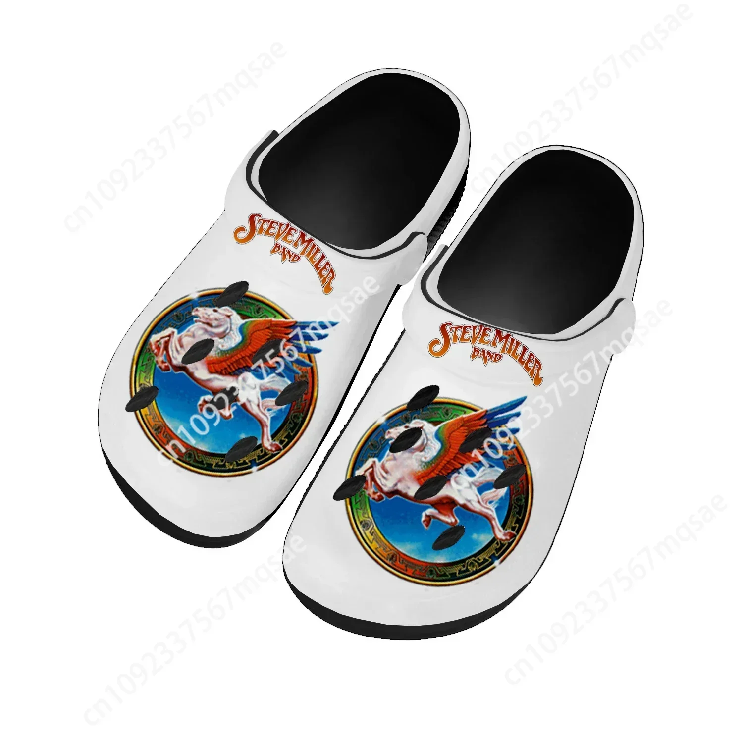 

Steve Miller Rock Band Home Clogs Custom Water Shoes Mens Womens Teenager Shoe Garden Clog Breathable Beach Hole Slippers Black