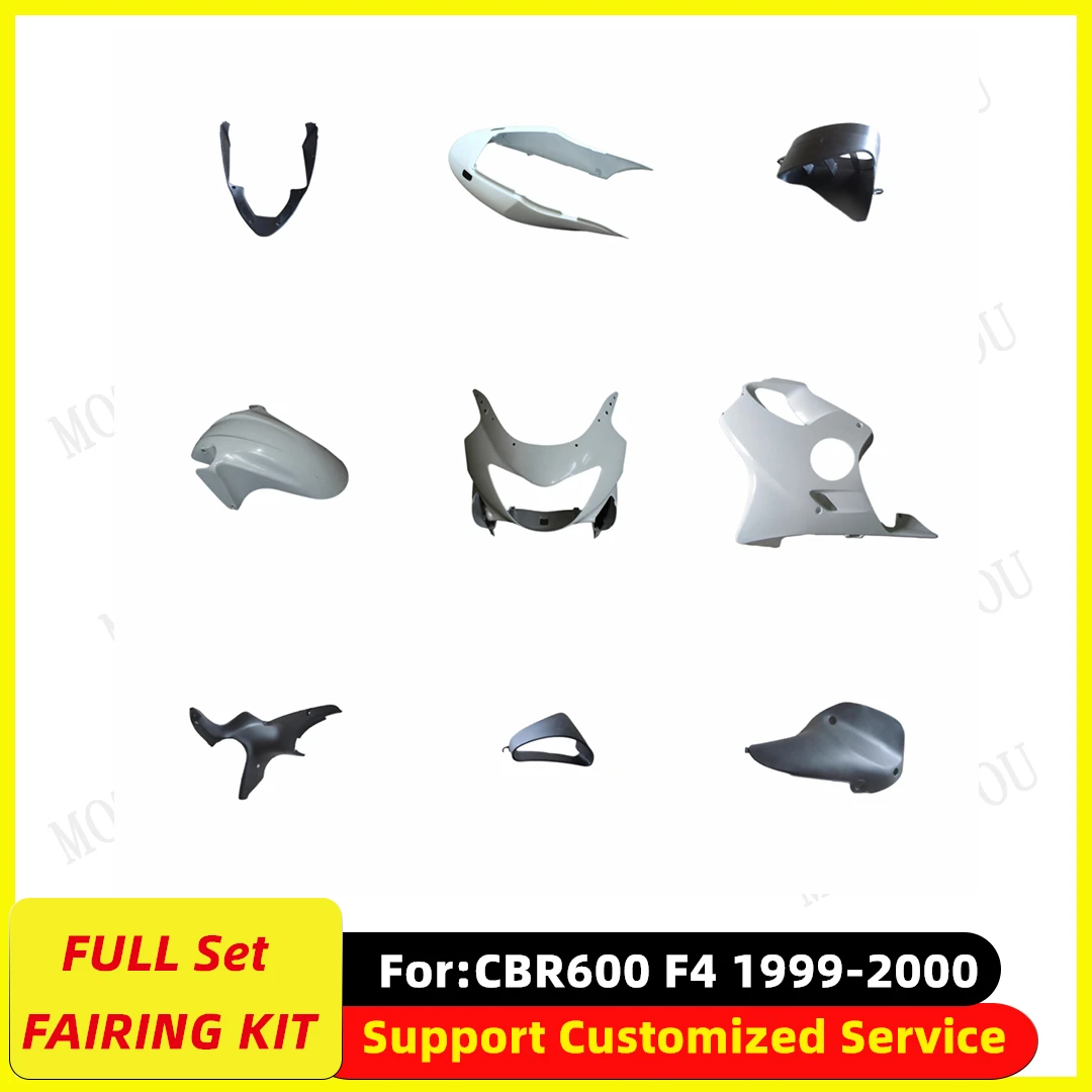 

Fairing Kit Fit For Honda CBR600 F4 1999 2000 Full Set Motorcycle Fairings Unpainted Bodywork Kits New ABS Plastic