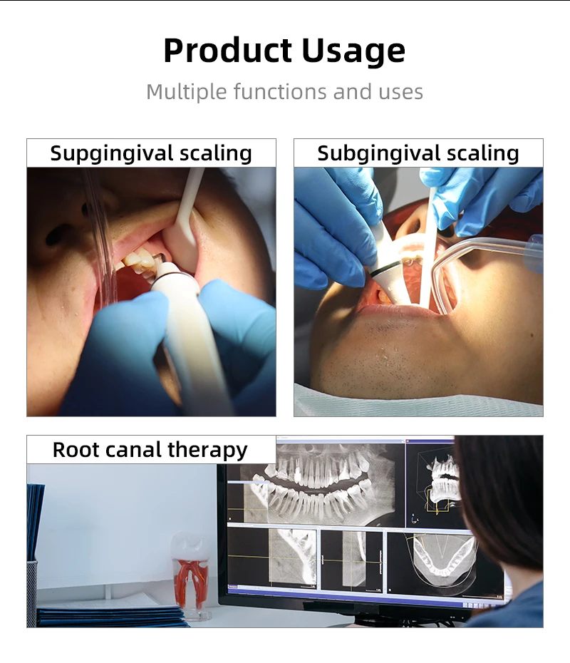 VVDental Ultraschall-Scaler-Maschine mit 5 Aufsätzen, passend für DTE Satelec Handstück zur Entfernung von Zahnstein und Zahnverfärbungen, Zahnärztliche Instrumente – Detail 4