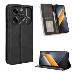 For Tecno Pova 6 Pro Luxury Flip PU Leather Magnetic Adsorption Case For Tecno Pova 6Pro Phone Bag
