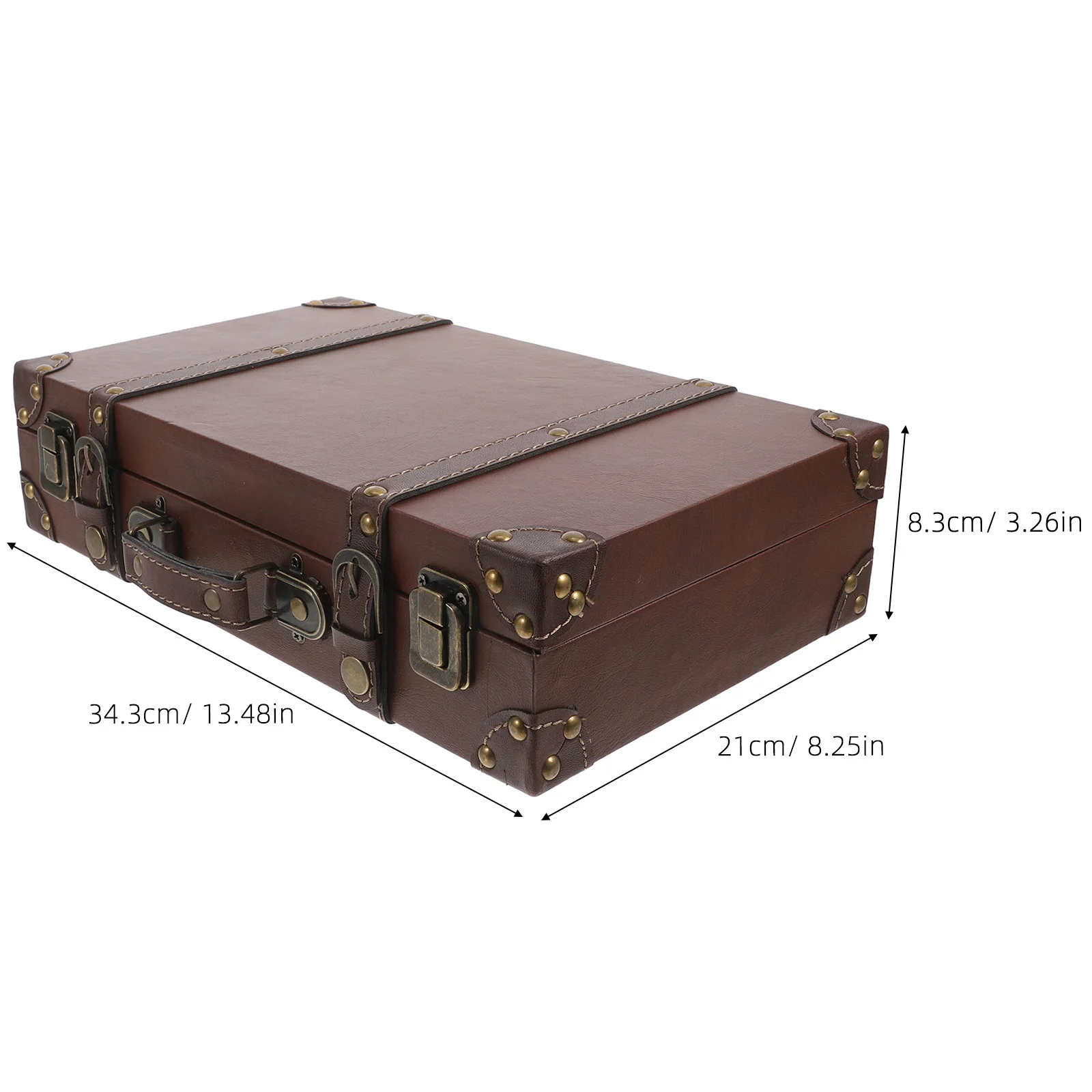 Kofferraum im Vintage-Stil, britisches Design, Retro-Aufbewahrung, großes Fassungsvermögen, Display-Requisite, Foto-Requisiten, Fenster-Dressing-Dekor