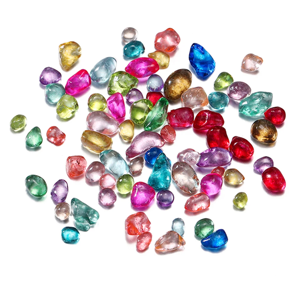 

20grams 3-8mm Mixed Colorful Crystal Glass Crushed Stone Resin Fillings For Epoxy Resin Filler DIY Nail Art Craft Home Decor